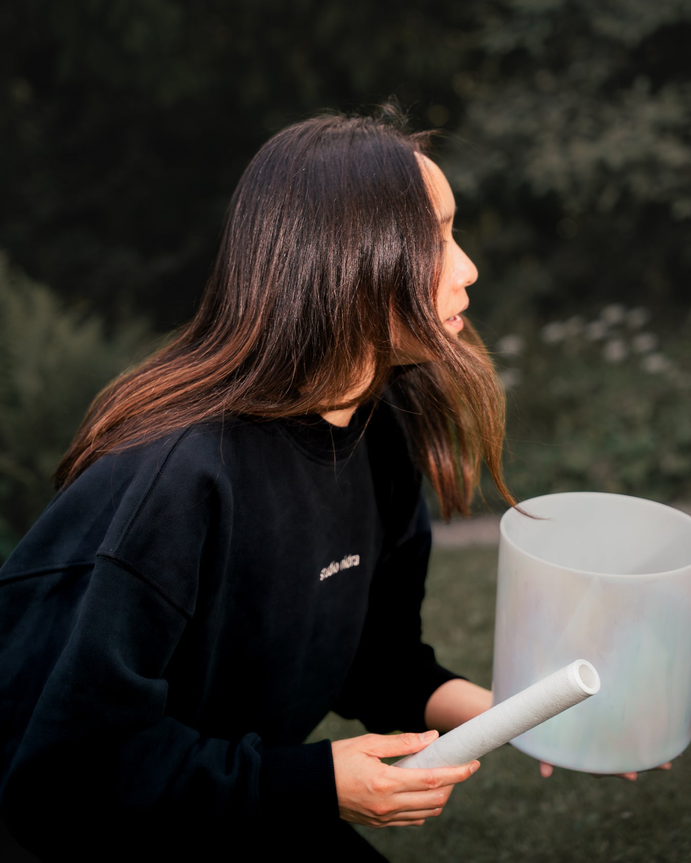 CREW SWEATSHIRT PEACHTECH™ MIDNIGHT BLACK