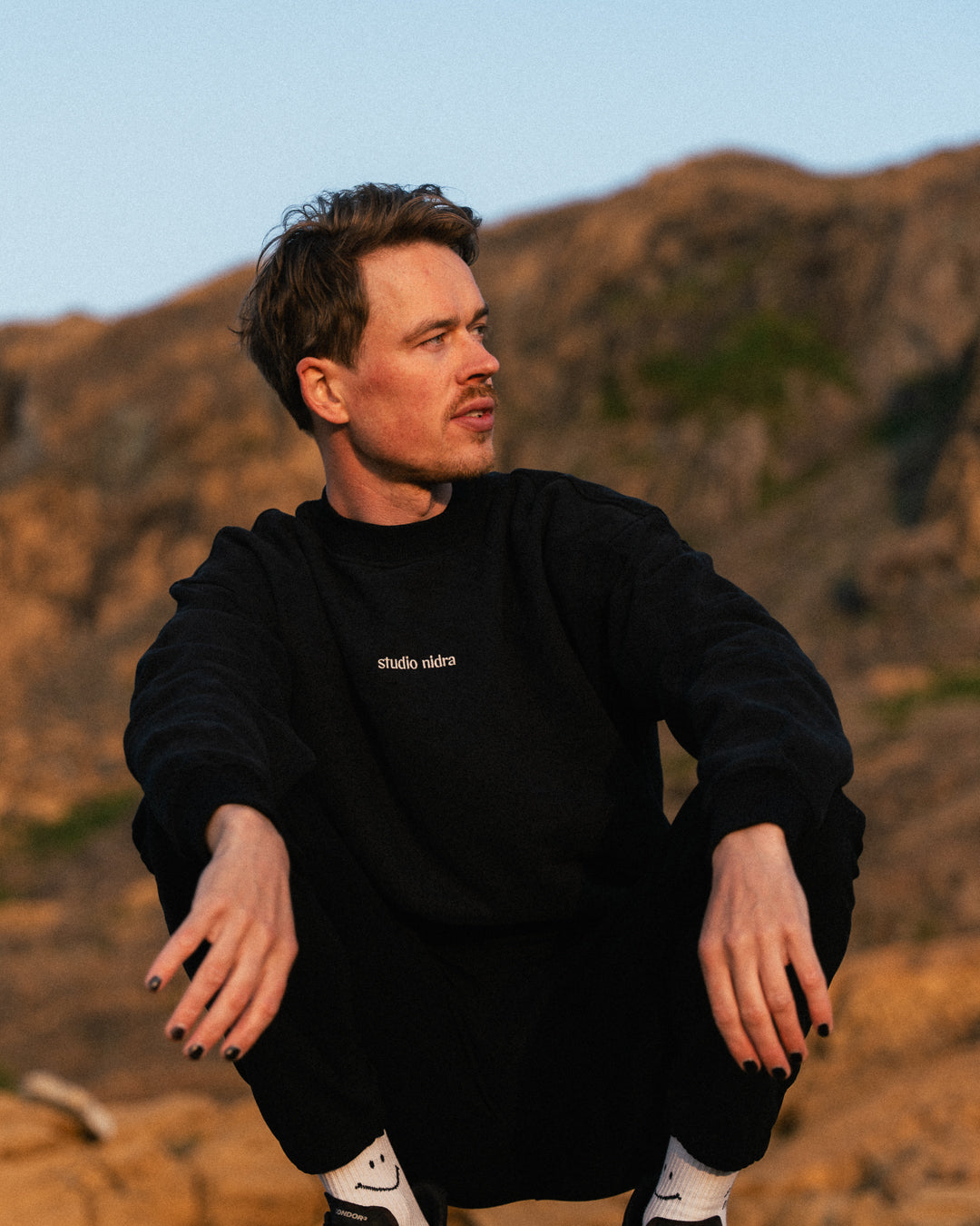 CREW SWEATSHIRT PEACHTECH™ MIDNIGHT BLACK