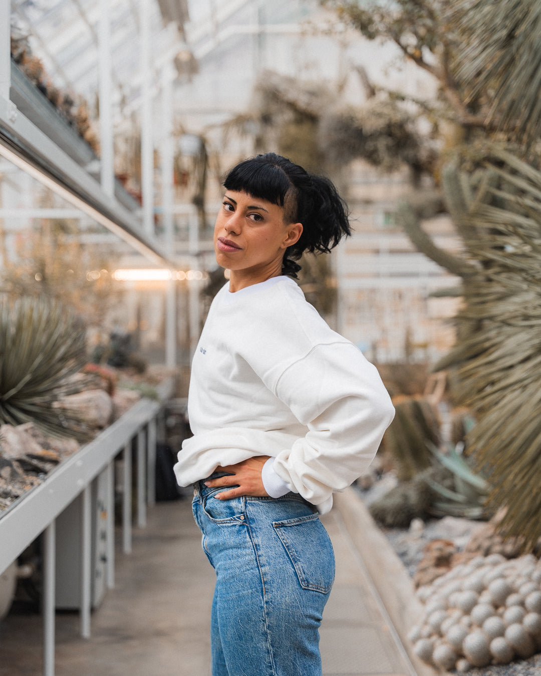 CREW SWEATSHIRT PEACHTECH™ MARSHMALLOW WHITE